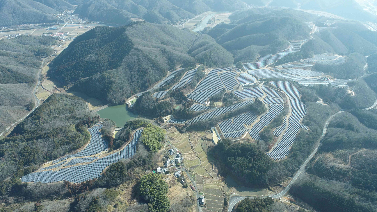 岡山県美作市におけるメガソーラー事業への投資